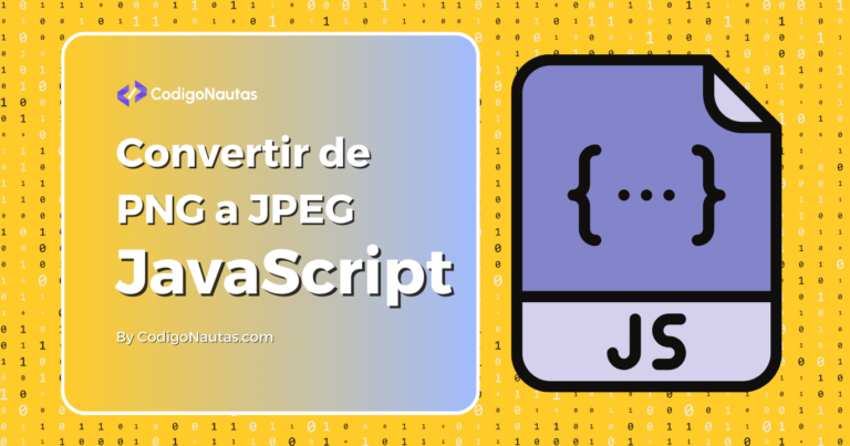 Ilustración de un archivo JavaScript con código para convertir PNG a JPEG.