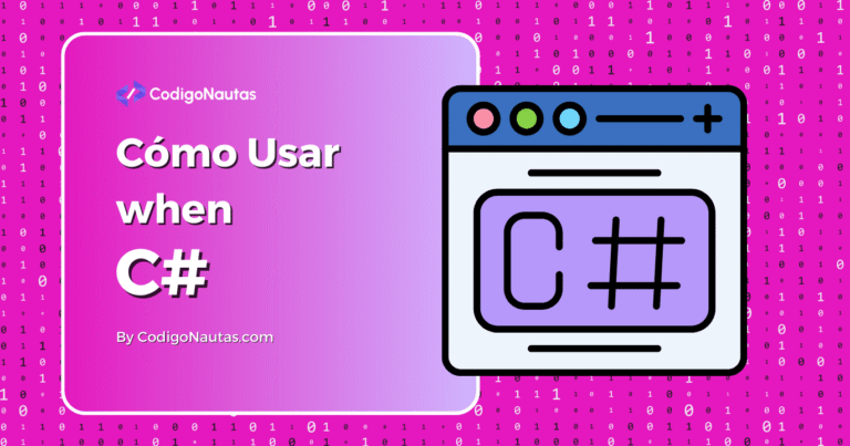 Ilustración de un navegador web mostrando código C#.