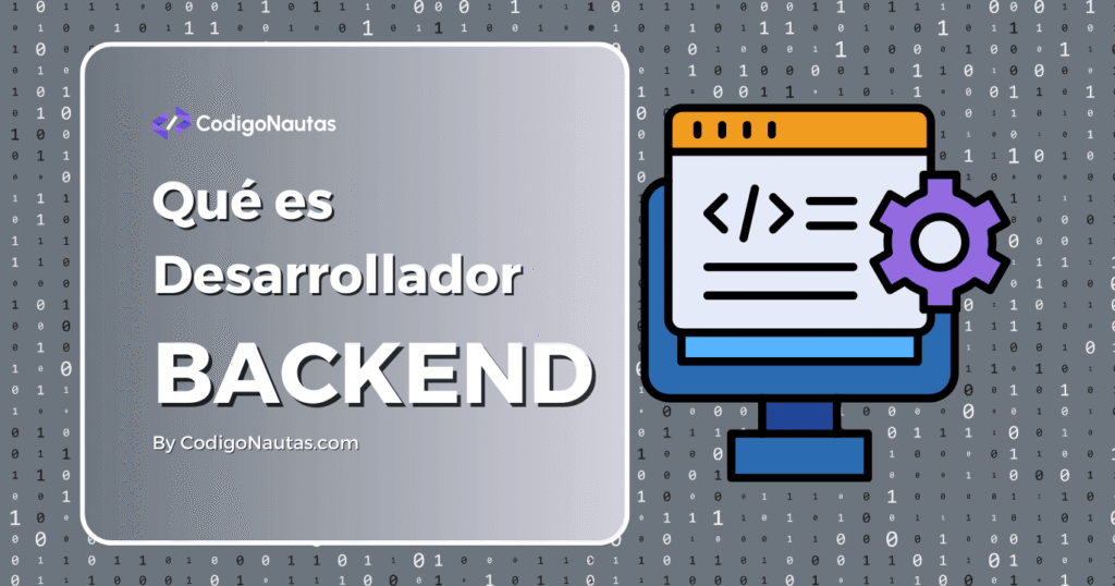 Ilustración sobre qué es un Desarrollador Backend, sus funciones y cómo llegar a ser uno.